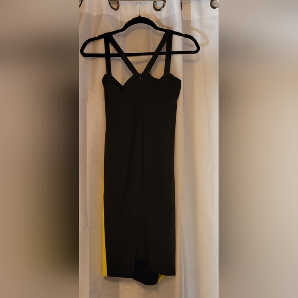 * JAY GODFREY neon yellow black sleeveless dress - Picture 3 of 5